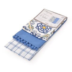 Strofinacci da cucina cotone Preziosa Calisè 3 pezzi