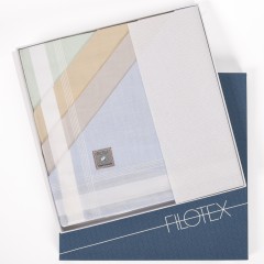 Fazzoletti in Cotone Made in Italy pastello Filotex Elio pastello 1 set da 12