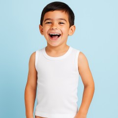 Canottiera da bambino ellepi 384 in cotone 3 pz