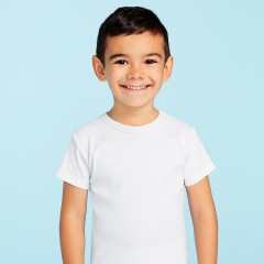 Maglia intima da bambino Ellepi 649 manica corta caldo cotone 3 pz