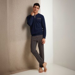 Pigiama Uomo in cotone scollo a serafino Enrico Coveri EP1161