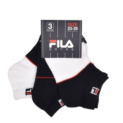 Fantasmini Fila F8840 bambino bianca blu cotone 3 paia