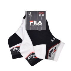 Calze corte Fila F8841 bambino bianca blu cotone 3 paia