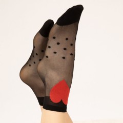 Calzini donna lavorati cuore Fiore Fairy Tale