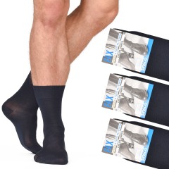 Calze corte lisce cotone elasticizzato Prisco FAX100 3 paia