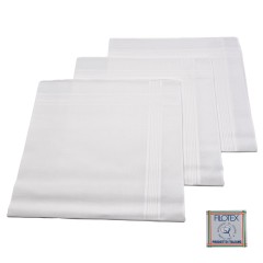 Set da 12 fazzoletti Filotex 100% cotone bianco 1 made in Italy