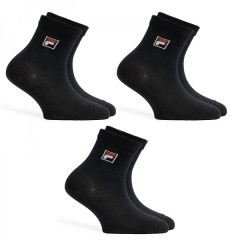 Calze corte bambino Fila F1042 nere cotone 3 paia