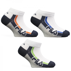 Fantasmini Fila F1316D bambino bianchi righe colorate 3 pz.