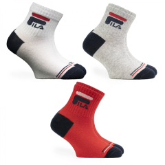 Calze corte Fila F1396D bambino multicolor cotone 3 paia