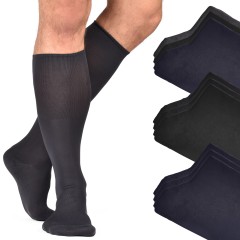 Calze lunghe uomo in microfibra elasticizzata 6 paia