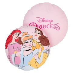 Cuscino arredo Principesse tondo Disney ufficiale