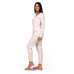 Pigiama Donna 100% Cotone scollo a V Ragno DP26N2 