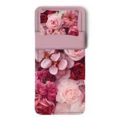Completo letto 100% cotone Biancaluna Flora