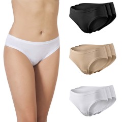 Slip donna vita alta cotone bielastico Bluintimo 1807- 3 pezzi