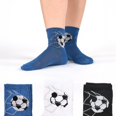 Calzine bimbo in cotone con pallone Made in Italy Bluintimo 323 Set 3 paia