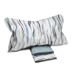 Completo letto matrimoniale maxi onde cotone Enrico Coveri Bice 