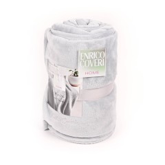 Plaid soffice in pile flanel Enrico Coveri 200x240