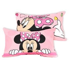 Federe Disney Minnie 100% cotone 2 pezzi