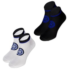 Calze Corte assortite cotone Inter SNKC-I001 Prodotto Ufficiale 2 Paia