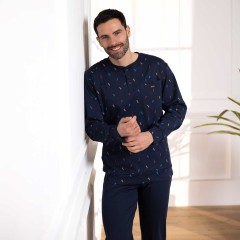 Pigiama uomo a fantasia con scacchi interlock Irge IRI2400