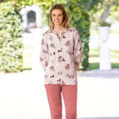Pigiama donna fantasia floreale cotone leggero Irge IRL2700