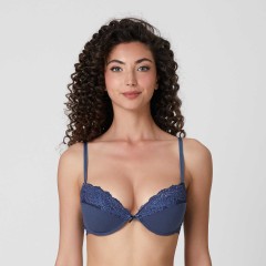 Reggiseno push-up con ferretto e pizzo Jadea 4842