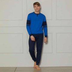 Pigiama uomo scollo serafino caldo cotone Kappa KMW25002