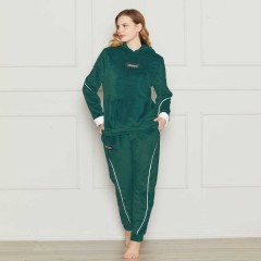 Pigiama Tuta donna coral con cappuccio KWW25138