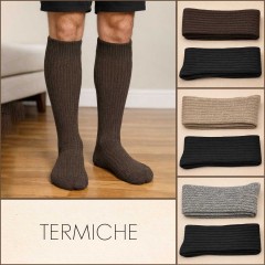Calze uomo lunghe caldissime morbide Meritex 302T - 2 paia