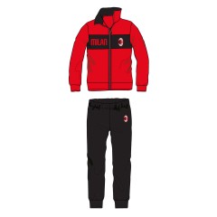 Pigiama tuta uomo ufficiale Milan in pile rossonero PIGM 1205