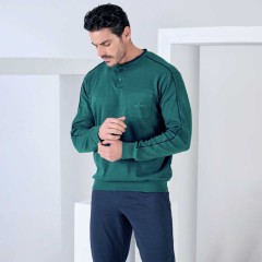 Pigiama uomo in 100% caldo cotone Navigare 141902