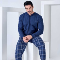 Pigiama uomo in 100% caldo cotone Navigare 141925