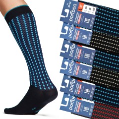 Calze lunghe in morbido cotone uomo Set da 6 paia Pompea Santiago S55