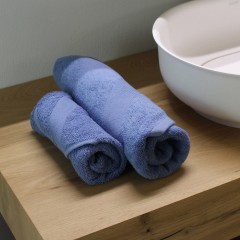 Set asciugamani viso + ospite Pompea 500gr 100% cotone