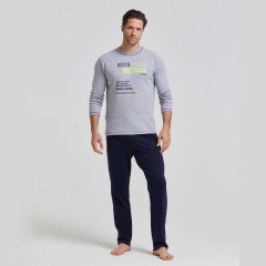 Pigiama uomo in caldo cotone Pompea Windosor