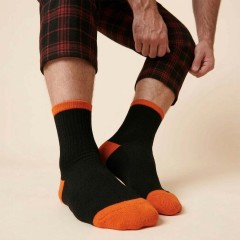 Calze corte uomo assortite in lana Prisco Soft Wool Uc - 3 paia 