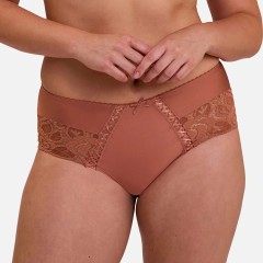 Culotte vita media microfibra e pizzo semitrasperente Sans Complexe 40PAL41