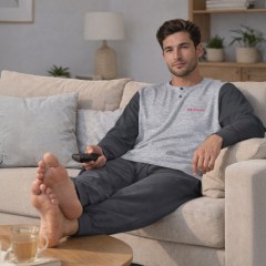 Pigiama uomo cotone leggero Superga SMS26332