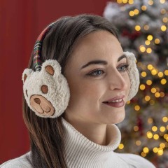 Paraorecchie teddy tartan Thun