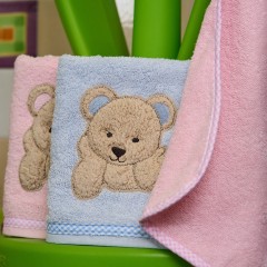 Asciugamano 100% cotone con orsetto Bimbo Vingi Baloo 2 pezzi