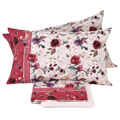 Completo letto lenzuola Laura Biagiotti 100% cotone percalle Virginia
