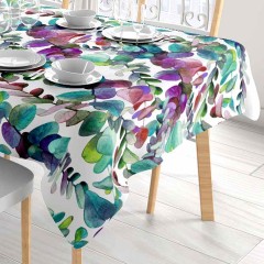 Tovaglia antimacchia foglie eucalipto Zambaiti