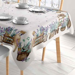 Tovaglia antimacchia lavanda Zambaiti