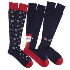 Set da tre Calze Lunghe Christmas set da 3 paia Perofil VPRC93043