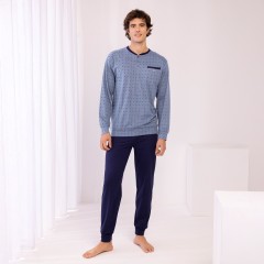 Pigiama Uomo Primaverile 100% cotone Irge IRL2224/CUL126