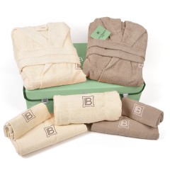 Completo bagno accappatoio + telo + set asciugamani Laura Biagiotti 7 pz