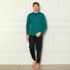 Pigiama uomo scollo serafino caldo cotone Kappa KMW25029