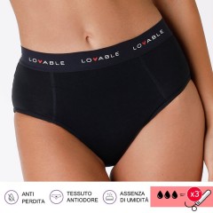 Slip vita alta da ciclo lavabile flusso abbondante Lovable L0DPN
