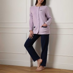 Pigiama donna maglia aperta in pile Lovable L0EAE