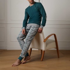 Pigiama uomo girocollo in caldo cotone Lovable L0EAH